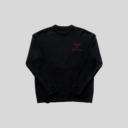 DISTRESSED KNIT