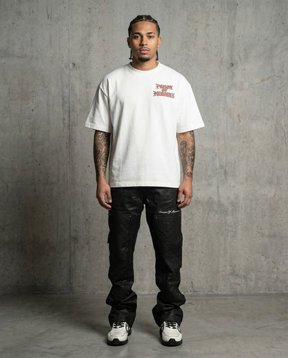 IVORY SCRIPT TEE