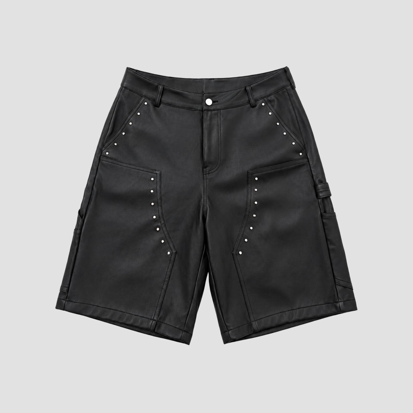 RIVET LEATHER SHORTS
