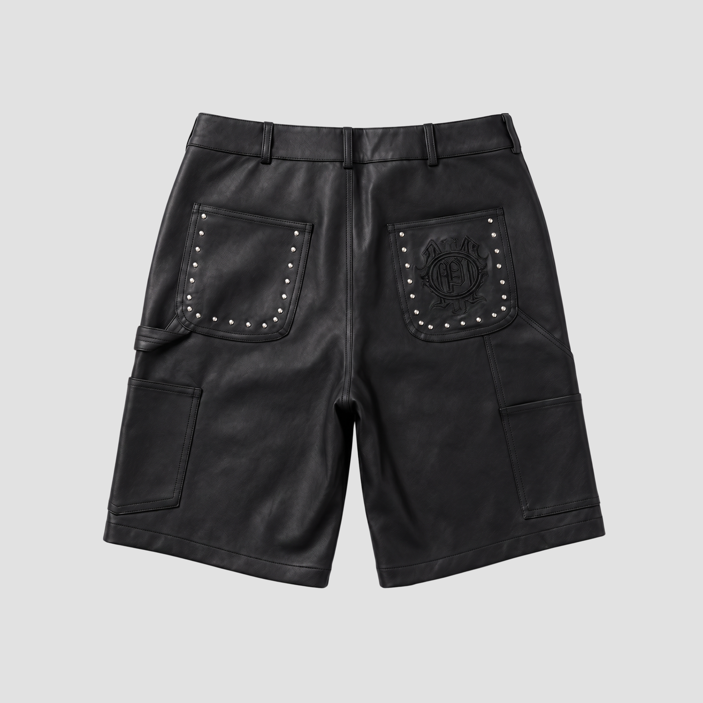 RIVET LEATHER SHORTS